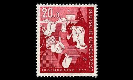 Saksa 154 ** Valtion nuoriso-ohjelma 20+3 Pf (1952)