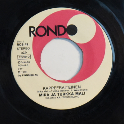 Single: Mali, Mika ja Turkka - Tyykikylään takaisin / Kappee