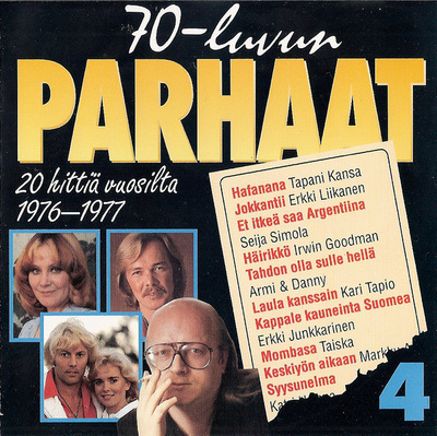 70-luvun parhaat 20 hittiä vuosilta 1976-1977 CD