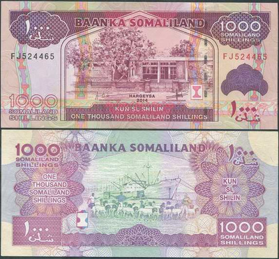 Somaliland 1000 Shillings 2014 (P-20c) UNC
