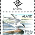 Åland 2000 Lintuja 1,80 mk välilöpari logo ** LaPe 168 - pikkukuva 1