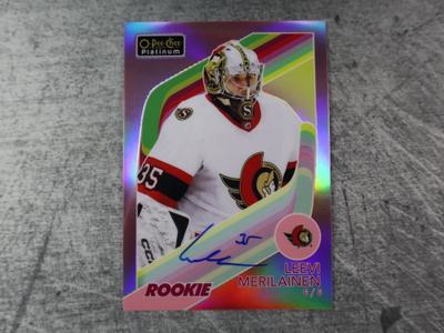 Leevi Meriläinen 2023-24 OPC Platinum Red Rainbow Auto