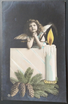 Erittäin kaunis taidejoulukortti 1906, Nikolainkaupunki