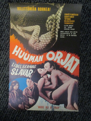 Huuman orjat (1968) - vanha elokuvajuliste - K18
