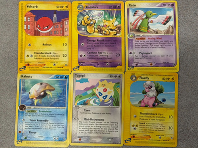 Pokémon-korttipaketti 6 kpl – Aquapolis, Expedition, EX Sand