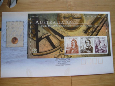 Australia merenkulku/navigointi pienoisarkki vuodelta 1999