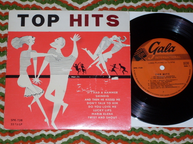 7" TIMEBEATS ORCHESTRA - Top Hits  Single 1964 Swe beat VG++