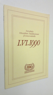 Heidi Liehu : Tervehdys filosofisen tiedekunnan promovoid...