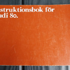 AUDI 80 instruktuonsbok sivuja 100 ruotsinkielinen 1979 - pikkukuva 1