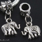 808 .. Tiibetin Hopea Elephant Charms .. Kaulakoru - pikkukuva 5