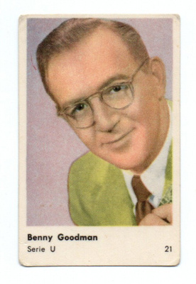 Purkkakuva  Serie U n:o 21 Benny Goodman Purukumikuva