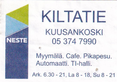 Kuusankoski,  NESTE Kiltatie s6/3