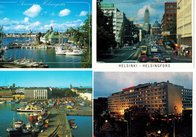 Helsinki Postikortteja 4 kpl