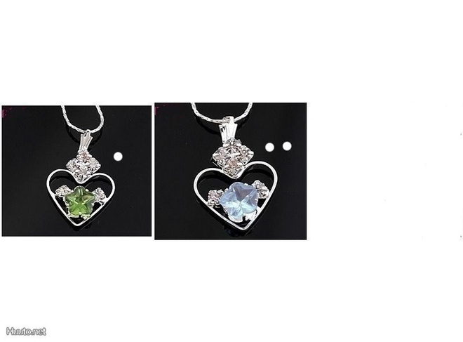 760 .. Muoti Crystal Charm Sydänriipus .. Kaulakoru