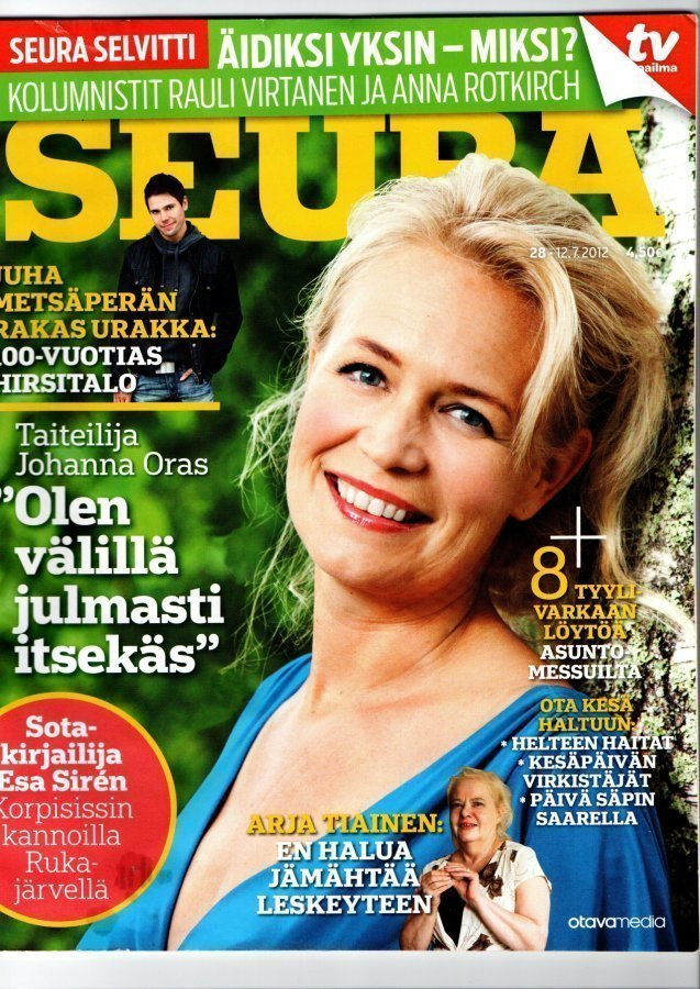 Seura n:o 28 2012 Johanna Oras. Piia & Arja Koriseva. Juha.