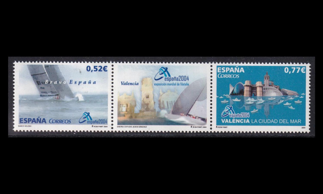 Espanja 3966-7ds ** Postimerkkinäyttely ESPAÑA (2004)