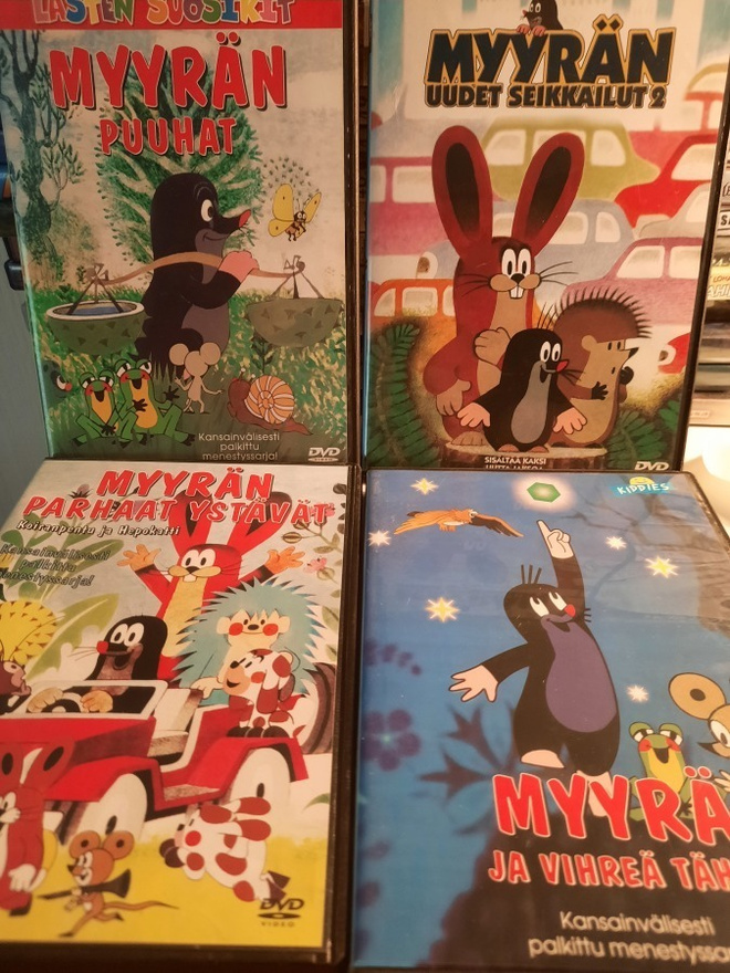 Myyrän parhaat ystävät + 3 muuta Myyrä dvdtä