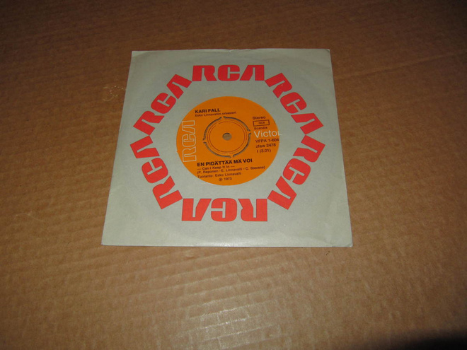 Kari Fall 7" En Pidättää Mä Voi/Kaikki Muuttuu v.1973 EX !