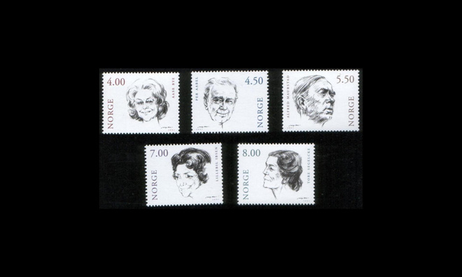 Norja 1371-5 ** Näyttelijöitä (2001)