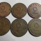 Saksa/third reich 2 pfenning 1939/ 6 erilaista - pikkukuva 1