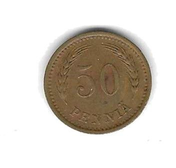 1941 50 PENNIÄ KOLIKKO KÄYTETTY