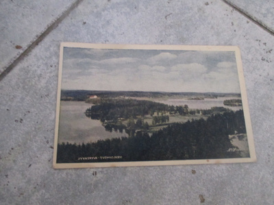 vanha postikortti JYVÄSKYLÄ TUOMIOJÄRVI