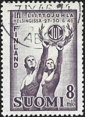 1946 Työväen Urheiluliiton III liittojuhla leimattu LaPe 314