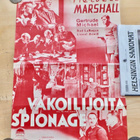 VANHA Elokuvajuliste Vakoilijoita Till We Meet Again 1940 - pikkukuva 1