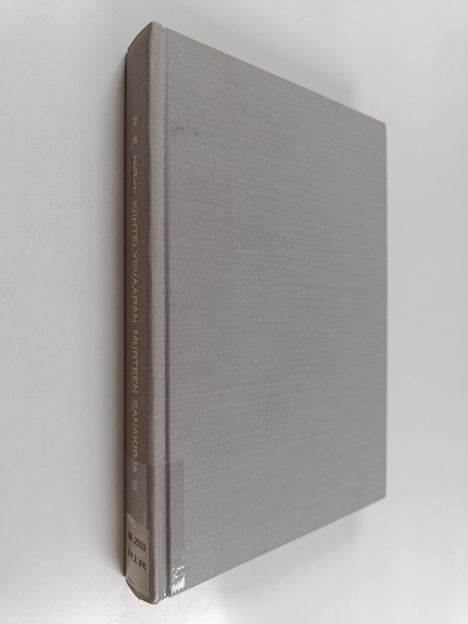 Ruben Erik Nirvi : Kiihtelysvaaran murteen sanakirja 3