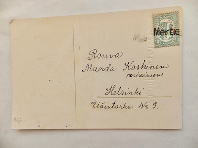 VANHA Postikortti Mertie Rivileima 1920-l