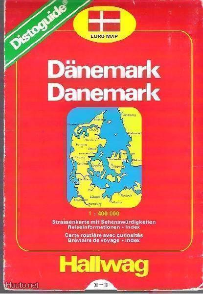 TANSKA tiekartta 1:400 000 Hallwag