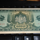 Hungary Unkari 100000 Pengö 1946 P127 aUNC - pikkukuva 2