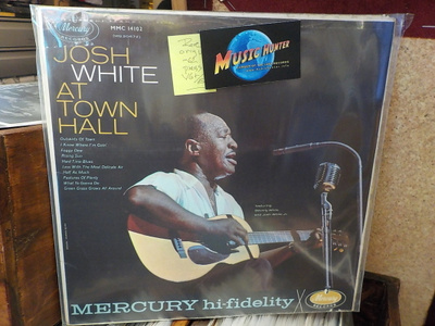 JOSH WHITE - AT TOWN HALL VG+/EX- RARE LP
