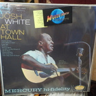 JOSH WHITE - AT TOWN HALL VG+/EX- RARE LP - pikkukuva 1