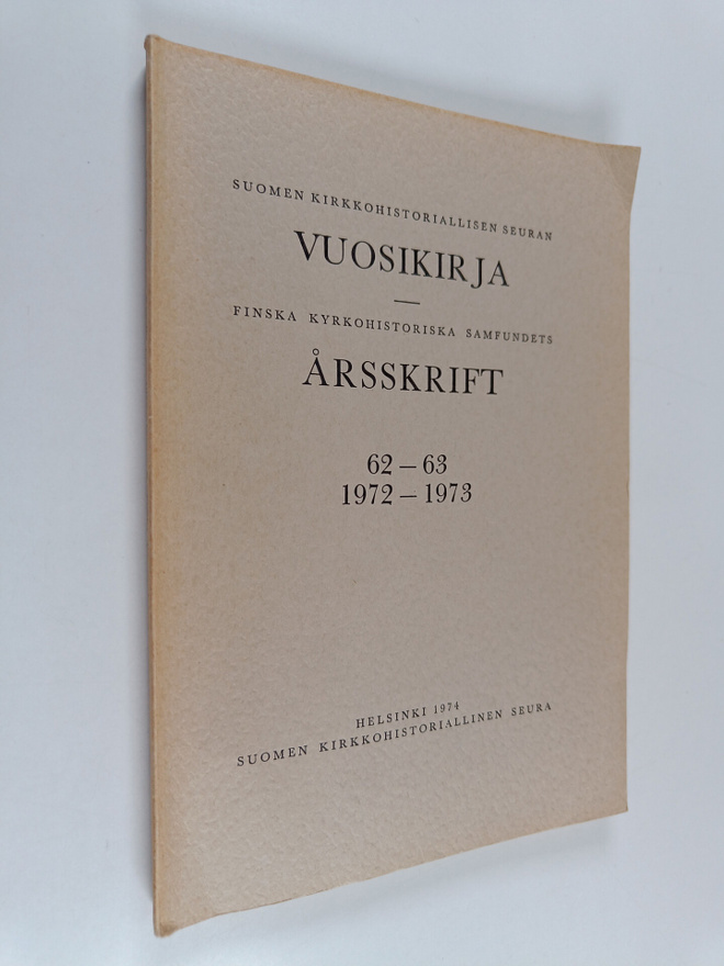 Suomen kirkkohistoriallisen seuran vuosikirja Finska kyrk...