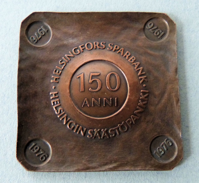 HELSINGIN SÄÄSTÖPANKKI 150 ANNI 1976 MUISTOMITALI