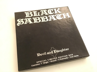 Black Sabbath . Devil and daughter limited box 7” vinyl lp