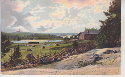 Näköala Ruonanmäeltä kortti 1911 Säkylä ?