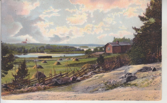 Näköala Ruonanmäeltä kortti 1911 Säkylä ?