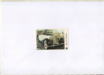 Säästöpankin keräilytarra MB 170 V Roadster