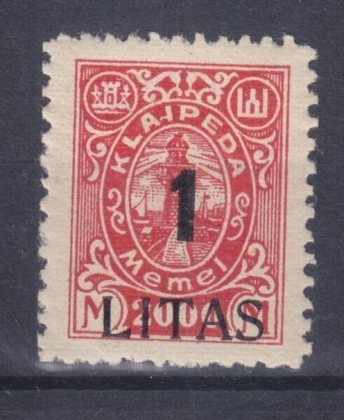 Saksa reich Memel 1923 Mi 204 postituoreena.