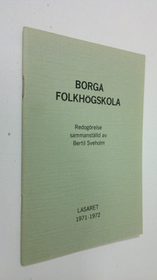 Borgå folkhögskola : läsåret 1971-1972