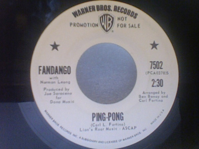 FANDAGO :: PING PONG / PING PONG HARMONY :: VINYYLI 7" PROMO