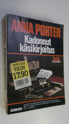 Anna Porter : Kadonnut käsikirjoitus