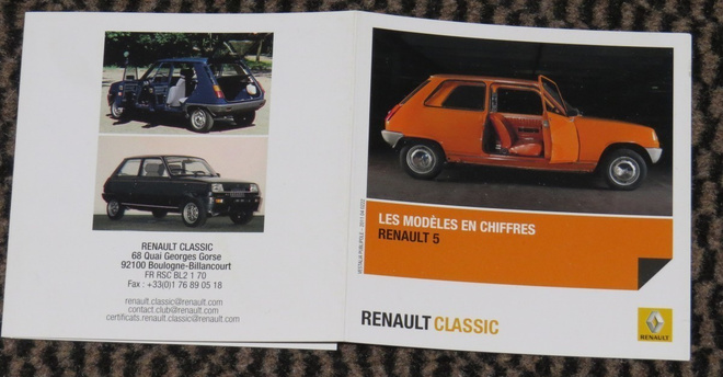 1972 1992 Renault 5 esite - KUIN UUSI