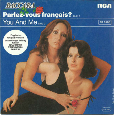 BACCARA: Parlez-Vous Francais / You And Me 7" kannet