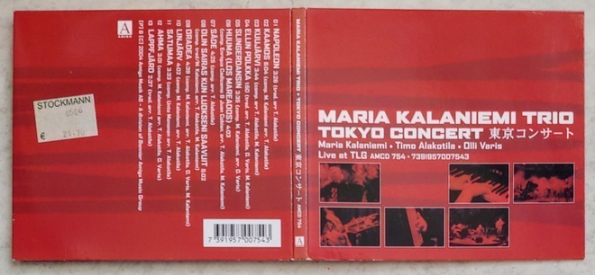 MARIA KALANIEMI TRIO: Tokyo Concert - Live At TLG – CD 2004