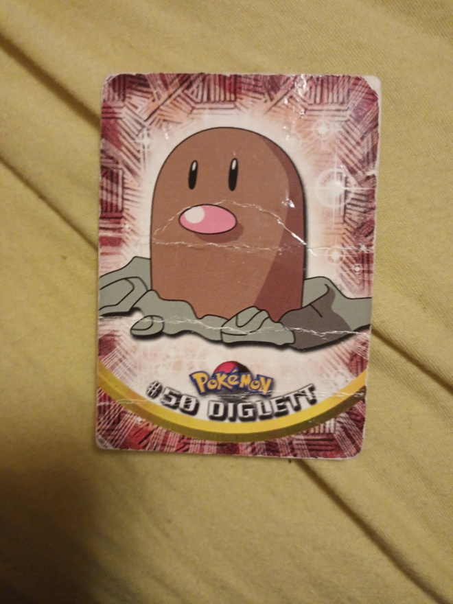 Diglett #50 Pokemon Topps TV Animation Edition card