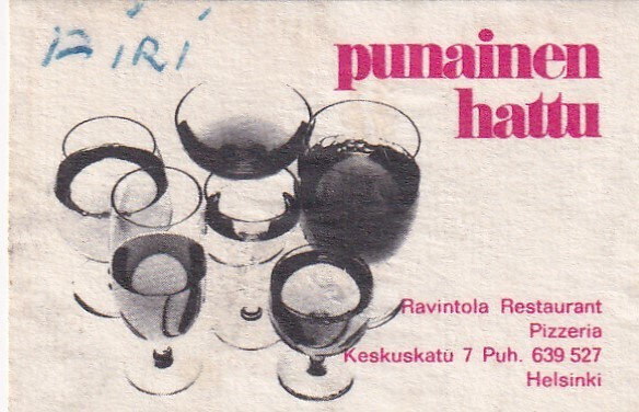 Helsinki, Ravintola Punainen Hattu   3/15