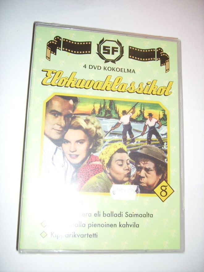 4 DVD Elokuvaklassikot `8 ( UUSI!!) Sis.postikulut